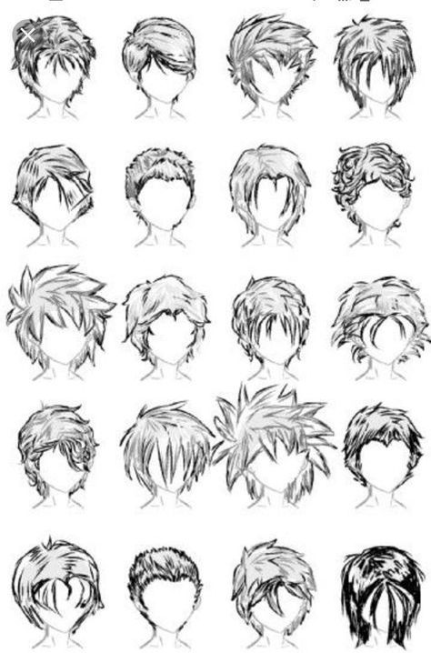 anime manga hairstyle reference character drawing doodle sketch Drawing Male Hair, Anime Hairstyles Male, رسم كاريكاتير, Male Hairstyles, Pelo Anime, Manga Hair, Anime Boy Hair, Výtvarné Reference, Drawing Hair