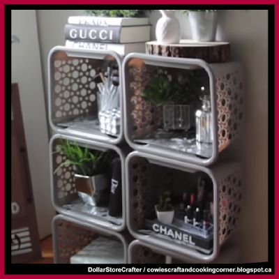 Dollar Store Crafter: Turn Dollar Tree Bins Into A Cube Organizer: ~ Dollar Tree Hacks Dollar Tree Cube Organizer, Diy Dollar Tree Mail Organizer, Dollar Tree Shoe Organization, Dollar Tree Toy Organization, Cricut Organization, Dollar Tree Diy Organization, Dollar Tree Organization, Dollar Store Diy Organization, Dollar Tree Hacks