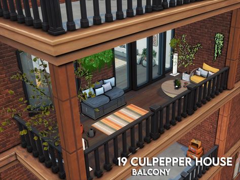 xogerardine's 19 Culpepper House Balcony Sims 4 Apartment Culpepper 19, Balcony Sims 4, Sims 4 Cc Balcony Furniture, 19 Culpepper House Sims 4 Floorplan, Sims 4 Balcony Ideas, Sims 4 Balcony Cc, Sims 4 Balcony, 19 Culpepper House Sims 4, Sims 4 Apartment Layout