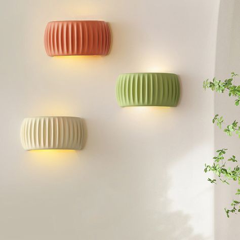 Crafted with precision, this wall light features a charming macaroon-inspired design in creamy hues, adding a touch of French-inspired flair to any space. Illuminate your hallway, bedroom, or living room with a soft, warm glow, creating a cozy ambiance that exudes understated sophistication. Up And Down Wall Lights Interior, Modern Wall Lights Living Room, Minimalist Wall Light, Flush Mount Chandeliers, Glow Lamp, Tiffany Pendant Light, Tiffany Ceiling Lights, Wall Lights Living Room, French Macaroons