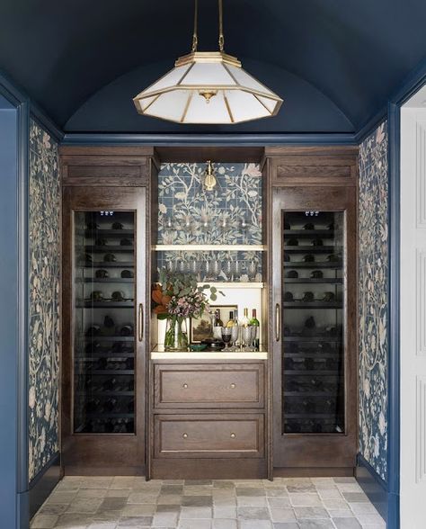 Whittney Parkinson, Omega Cabinetry, Kitchen Suite, Whimsical Wonderland, Wine Room, Eat In Kitchen, Room Wallpaper, Wine Bar, Wine Cellar