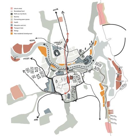 Visit Toffu for architectural presentation resources @toffuco #toffu #toffuco #flatvector #axonometric #cad #dwg #flaticon #architecture #architecturalpresentation #presentation #sitting #furniture #home #house #people #chair #room #living Site Analysis Architecture, Graphic Architecture, Map Sketch, Isometric Map, Site Model, Urban Analysis, Architecture Mapping, Architecture Competition, Resort Architecture