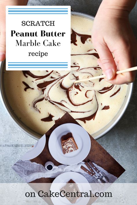 Marbled Cake, Marble Cake Recipes, Cake Frosting Recipe, Sweet Treats Desserts, Peanut Butter Cake, Marble Cake, Cupcake Frosting, Brownie Cake, Butter Cake