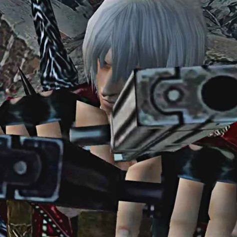 Dmc 3 Dante Pfp, Gaming Icon Aesthetic, Dante Dmc Pfp, Dante Icons Dmc, Dante Dmc Icon, Dmc 3 Dante, Video Games Icon, Dante Pfp, Dmc Icon