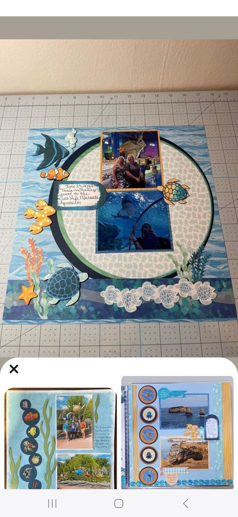 January Scrapbook Ideas, Vacation Scrapbook Ideas, Water Vacation, Summer Scrapbook Layouts, Scrapbooking Layouts Travel, Hawaiian Vacation, Creative Memories Scrapbooking, Vacation Scrapbook, Summer Scrapbook