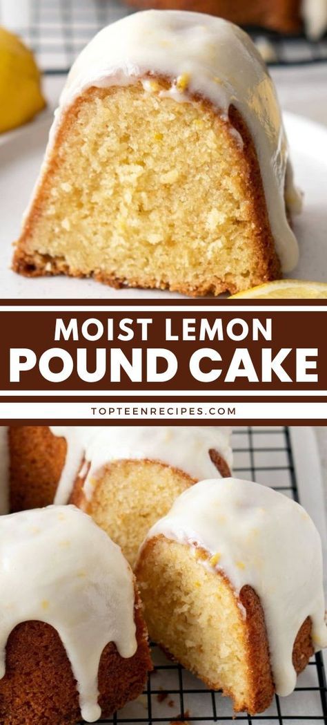 The Lemon Pound Cake is super moist, best, easy, and flavorful. It is soaked with sweet lemon syrup and topped with amazing lemon cream cheese frosting. Easy Lemon Bundt Cake Recipe, Orange Pound Cake Recipe, Moist Lemon Pound Cake, Delicious Lemon Desserts, Lemon Bundt Cake Recipe, Cream Cheese Pound Cake Recipe, Tube Pan, Citrus Desserts, Lemon Pound Cake Recipe