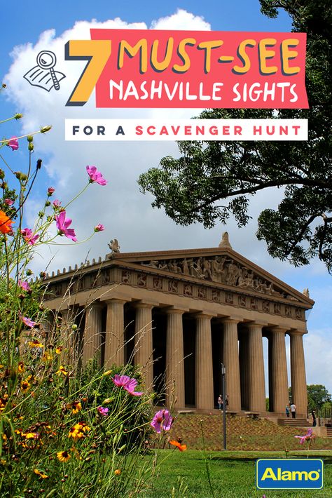 Heading to Nashville, Tennessee, for vacation? Pin this family-friendly scavenger hunt! From scrumptious eats to stunning sights, this guide will help you discover the best Music City destinations for your crew. Nashville Scavenger Hunt, Moving Across Country, Nashville Vacation, Tennessee Travel, Nashville Trip, Tennessee Vacation, Us Travel Destinations, Down South, Scenic Routes