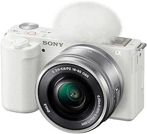 The Sony ZV-E10 Body w/ 16-50mm White Kit camera is made for vloggers with a large APS-C sensor and mirrorless versatility with a specialized feature-set built just for content creators. Bring improved image quality, greater choice of lenses, and increased control to up your creativity when shooting. Vlog Camera, Vlogging Camera, Content Creators, Lenses, Electronics, White