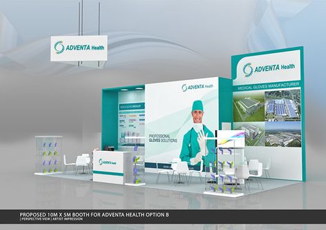 Adventa Health Booth Design on Behance Booth Design Exhibition, Small Booth, Stand Feria, Store Window Displays, Exhibition Stall, Stall Designs, Exhibition Stand Design, Exhibition Booth Design, Tradeshow Booth