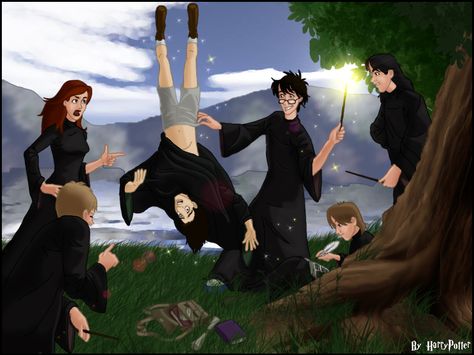 Snape's Worst Memory by Harry-Potter-Spain on deviantART Snape X James, Harry Potter Beasts, Severus Snape Lily Evans, Harry Potter Snape, Lupin Harry Potter, Snape Fan Art, Snape And Lily, Harry Potter Severus Snape, Severus Rogue