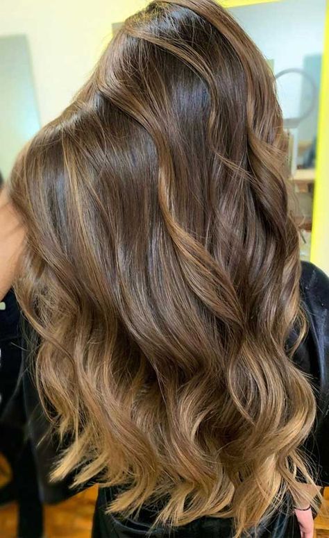 Light Brown Hair Dye Ideas, Sunkissed Balayage Brunettes Sun Kissed Brown Hair, Warm Blonde Balayage On Dark Hair, Balayage Brownhair, Fresh Hair Color, Subtle Blonde, Color Balayage, Hair Light, Balayage Hair Dark