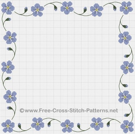 Cross Stitch Borders by X Stitching, via Flickr Victorian Cross Stitch, Cross Stitch Boarders, Printable Cross, Cross Stitch Border Pattern, Pola Kristik, Cross Stitch Patterns Flowers, Cross Stitch Borders, Crochet Borders, Floral Cross Stitch