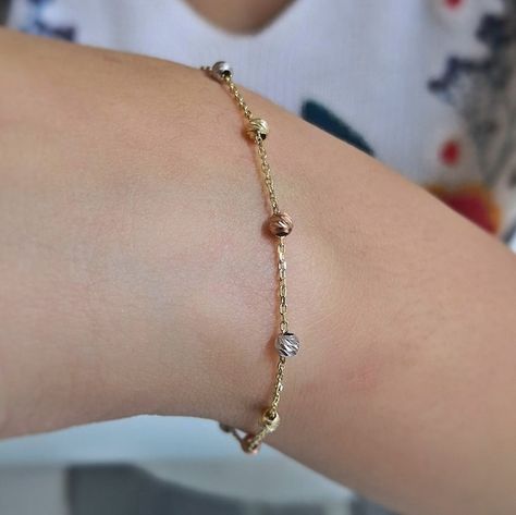 14K Solid Gold Dorika Bracelet, Ball Bracelet Gold, Dorica Bracelet Gold, 14K Ball Bracelet, Christmas Gift Jewelry, Mothers Day Gift - Etsy Canada Bracelet Christmas, Ball Bracelet, Necklace Diy, Gifts Jewelry, Christmas Gift Jewelry, Fancy Jewelry, Gift Jewelry, Bracelet Gold, Pricing Jewelry