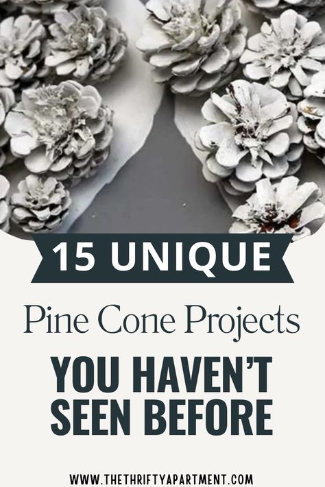 Discover 15 creative and unique pine cone projects to elevate your crafting game! Perfect for home decor and seasonal fun.#DIYDecor #CraftIdeas #PineConeCrafts #SeasonalDecor #CreativeProjects Diy Decor With Pinecones, Huge Pinecone Crafts, Pine Cone Winter Crafts, Things To Make With Pine Needles, Pine Cone Centerpieces Diy, Mini Pine Cone Crafts, Pine Cone Art Projects, Pine Cone Flowers Diy How To Make, Pinecone Mobile