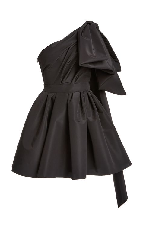 Cold-Shoulder Silk Mini Dress by CAROLINA HERRERA for Preorder on Moda Operandi Christmas Mini Dresses, Award Outfits, Short Homecoming Dresses, 파티 드레스, Looks Party, Dresses Cocktail, Silk Mini Dress, Glam Dresses, Looks Chic