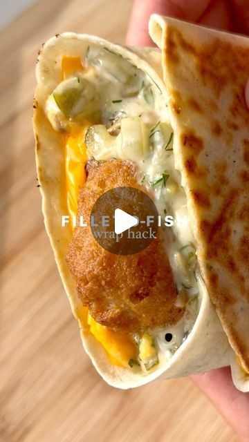 Fish Wraps Recipe, Fillet O Fish, Fish Wraps, Fish Fillet Sandwich, Dill Salt, Gourmet Comfort Food, Breaded Cod, Fish Fillet Recipe, Fish Breading