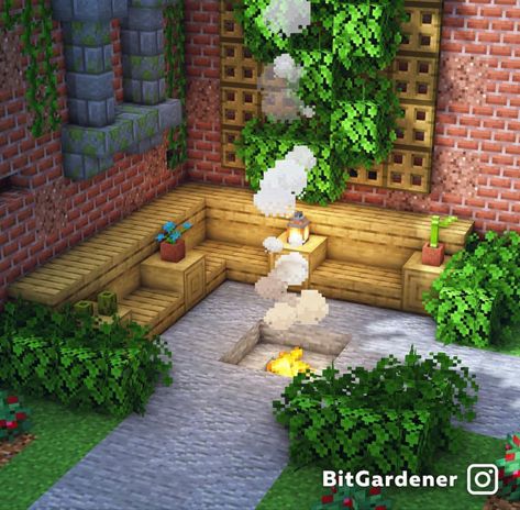 Minecraft Patio, Minecraft Balcony, Minecraft Backyard, Minecraft Garden, Minecraft Mansion, Minecraft Interior, Minecraft Interior Design, Minecraft House Plans, Cute Minecraft Houses