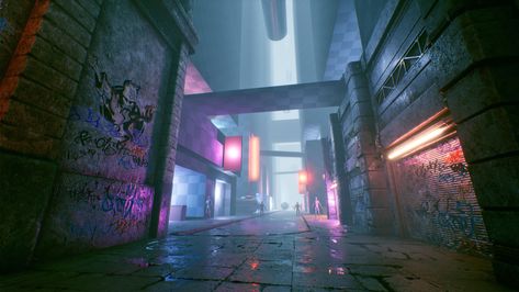 Lights and Color in Cyberpunk Environments 16:9 Backgrounds, Cyberpunk Environment, 16 9 Photo, Cyberpunk Concept Art, Wattpad Background, Concert Stage Design, Anime Sites, Kpop Backgrounds, Sci Fi City