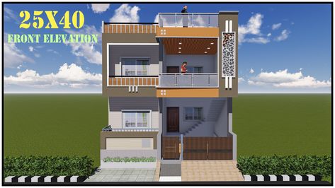 House Front Elevation, Front Elevation Design, Front Elevation Designs, Elevation Design, Front Elevation, House Elevation, House Front, 3d Design, Architecture House