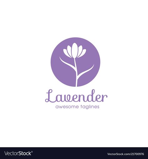 Lavender Logo Design Ideas, Lavender Logo Design, Aromatherapy Logo, Lilac Logo, Logo For Beauty, Lavender Logo, Cosmetic Company, Flower Logo Design, Cosmetic Logo