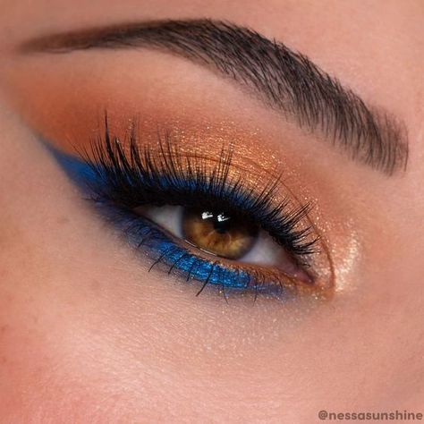 Maquillage On Fleek, Make Up Gold, Eye Makeup Images, Bright Eye Makeup, Orange Makeup, Cute Eye Makeup, Eye Makeup Designs, Top Makeup Products, Makeup Eye Looks