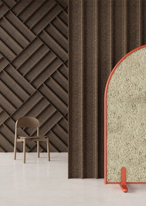 Cork tiles: create an acoustic wall with all natural, sustainable elements Cork Wall Covering, Acoustic Panels Design, Cork Wall Ideas, Cork Ceiling, Cork Walls, Office Feature Wall, Acoustical Panels, Cork Wall Panels, Cork Wall Tiles