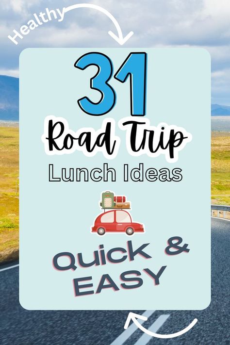 lunch idea for the road Healthy Road Trip Meals, Road Trip Lunch Ideas, Road Trip Lunch, Easy Travel Food, Travel Food Ideas, Road Trip Meals, Best Lunch Ideas, Road Trip Planning, Lunch Ideas