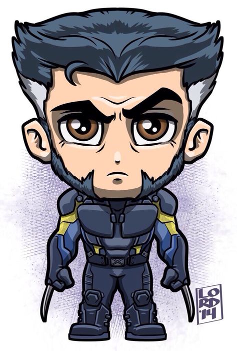 Wolverine by Lord Mesa Dofp Wolverine, Lord Mesa Art, Chibi Marvel, Marvel Cartoons, Marvel Drawings, Wolverine Marvel, Chibi Characters, Illustrator Illustration, Chibi Drawings