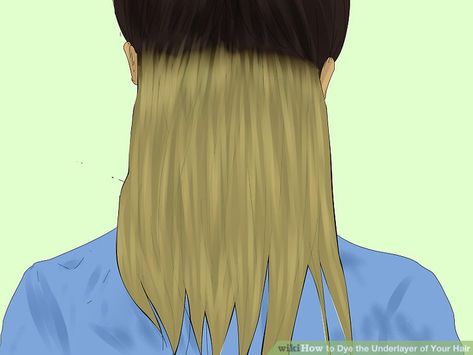 Simple Ways to Dye the Underlayer of Your Hair: 15 Steps Hair Dyed Underneath, E Girl Hair, Blonde Underneath, Hidden Hair Color, Diy Hair Dye, Honey Hair Color, Underneath Hair, Hair Color Underneath, Peekaboo Hair