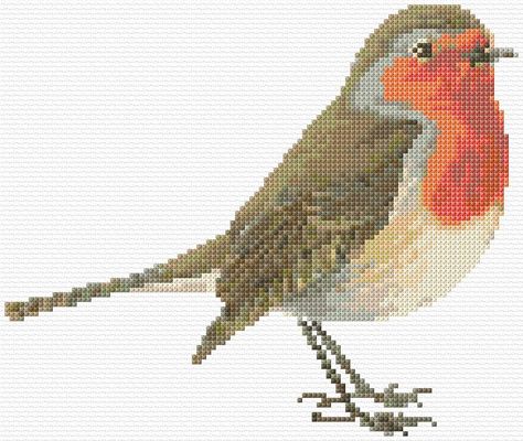 Free Cross Stitch Designs, Unicorn Cross Stitch Pattern, Robin Redbreast, Cross Stitch Birds, Animal Cross Stitch, Cross Stitch Bird, Learn Embroidery, Cute Cross Stitch, Cross Stitch Cards