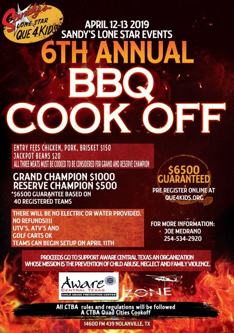 Que4Kids BBQ cook off flyer Bbq Contest Ideas, Bbq Cook Off Contest Ideas, Cook Off Competition Ideas, Cookoff Ideas, Volleyball Fundraiser, Bbq Competition, Food Competition, Church Inspiration, Reunion Games