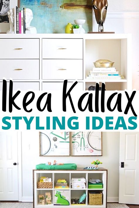 The best Ikea Kallax hacks to keep your home organised and stylish. The Kallax offers great storage and versatility, especially with these hacks! White Kallax Living Room, Ikea Kallax 16 Cubes Hack, Kallax Configurations, Ikea Cubes Ideas, Kallax 5x5, Ikea Kallax Ideas, Kallax Ideas, Ikea Cubes, Ikea Kallax Shelf