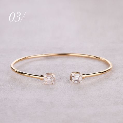 Our ✨essential minimalist bangle✨ Collection ~ Our bracelet is made of 18K gold💖, offering both flexibility and ease of wear, making it ideal for daily outfits 👗 or any occasions. All made of 18K solid gold & natural diamonds💎 01/ ⭐️0.81ct. Diamond Bangle in 18K Gold BS30763A-3-33 02/ ⭐️0.64ct. Diamond Bangle in 18K Gold BSA3549-33 03/ ⭐️0.52ct. Diamond Bangle in 18K Gold BS30784A-B2-34 04/ ⭐️0.64 ct. Diamond Bangle in 18K Gold BS30633A-33 05/ ⭐️BS31761A-33S 0.74 ct. Diamond Bangle in... Bangle Collection, Minimalist Bangle, Diamond Bangle, Daily Outfits, Natural Diamonds, Solid Gold, 18k Gold, Bangles, Diamonds