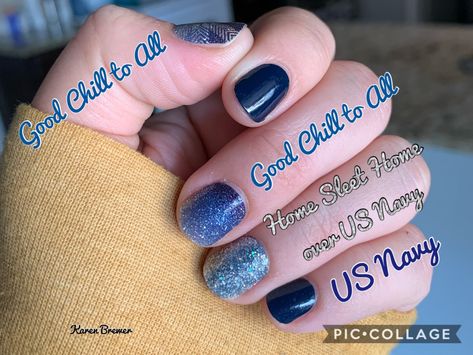 Winter Blue, Street Nails, Pretty Hands, Street Design, Color Street Nails, Nail Inspiration, Winter Blues, Color Street, Us Navy