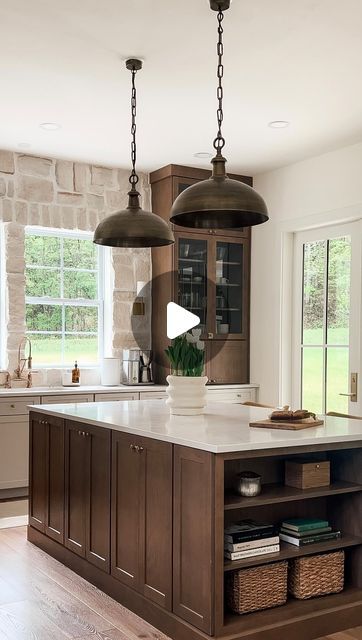 Pendant lights are Centuria Lighting White Walls And Trim, Village Kitchen, Ranch Kitchen, Doing Dishes, Builder Grade, Amazing Views, Knoxville Tn, Wood Kitchen, Custom Home Builders