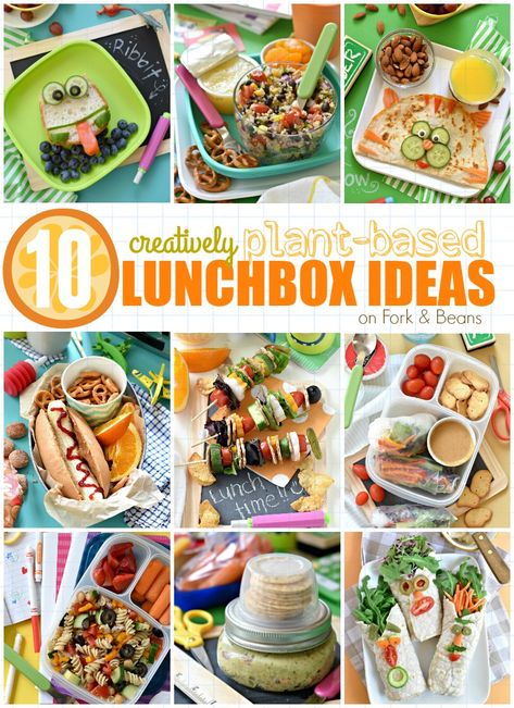 Put a smile on your kid's face while you think outside of the lunchbox with these 10 Creatively Plant Based Lunchbox Ideas! Lunchbox Kids, Plant Based Diet Meals, Picky Toddler Meals, Vegetarian Kids, Vegan Lunch Box, Packing Lunch, Plant Based Diet Meal Plan, Box Lunches, Plant Based Lunch