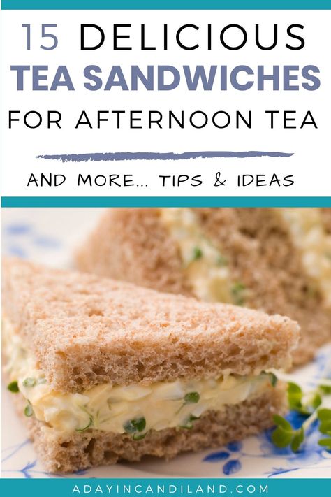 Ladies Tea Sandwiches, Easter Tea Sandwiches, Afternoon Tea Sandwiches Recipes, Fancy Tea Sandwiches Recipes, Tea Sandwich Charcuterie Board, English Tea Menu Ideas, British Tea Sandwiches Recipes, Shrimp Salad Tea Sandwiches, Recipes For Afternoon Tea