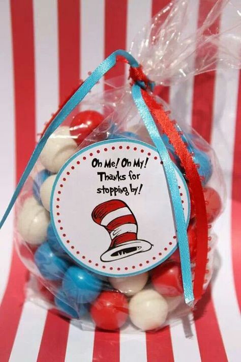 Cat in the hat theme Dr Suess Baby, Doctor Suess Birthday, Dr Seuss Party Ideas, Dr Seuss Birthday Party, Dr Seuss Baby Shower, Dr. Seuss, Dr Seuss Birthday, Seuss Party, Birthday Party Stickers