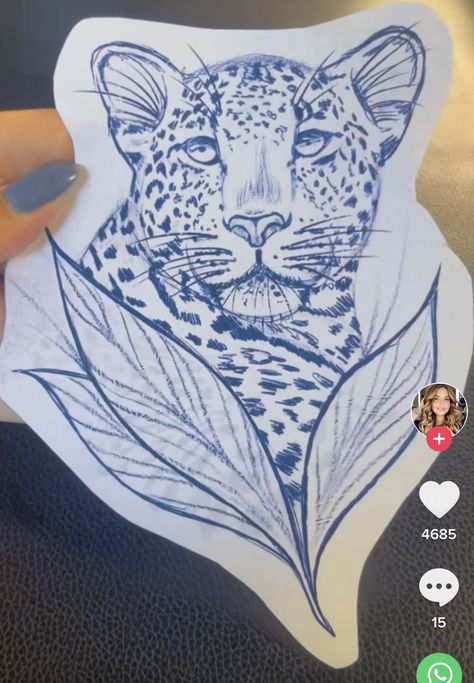 Geometric Jaguar Tattoo, Jaguar Tattoo Ideas, Big Cat Tattoo, Jaguar Tattoo, Son Tattoo, Tier Tattoo, Mouse Tattoos, Geniale Tattoos, Tattoo Design Book