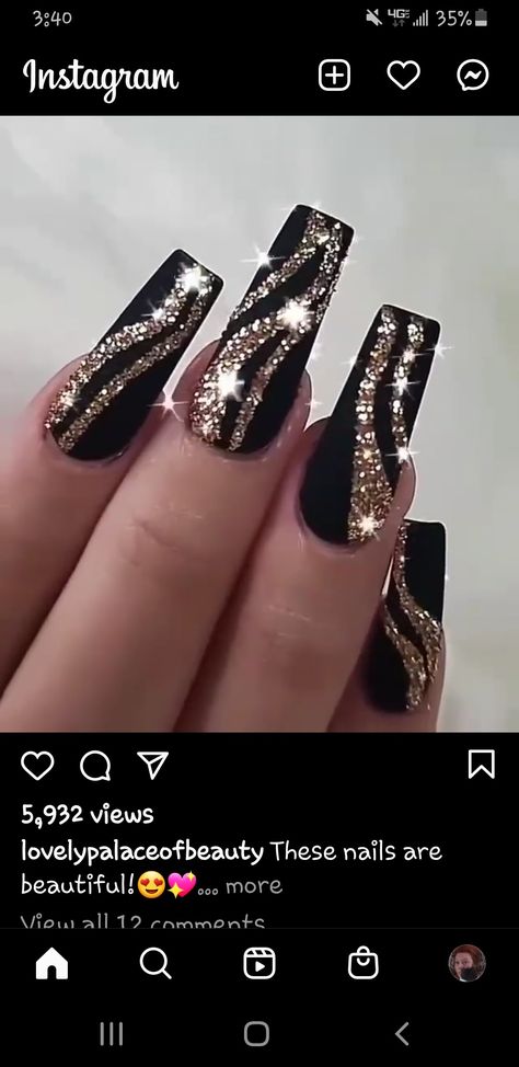 Gold And Silver Nails, Indian Nails, Bling Nails, From Instagram, Nail Art Designs, Blonde Hair, Nail Art, Nails, On Instagram