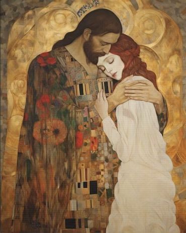 Mary Magdalene And Jesus, Jesus Love Images, Watercolor Angel, Christ Artwork, Pictures Of Christ, Maria Magdalena, Jesus Christ Artwork, Prophetic Art, Bride Of Christ