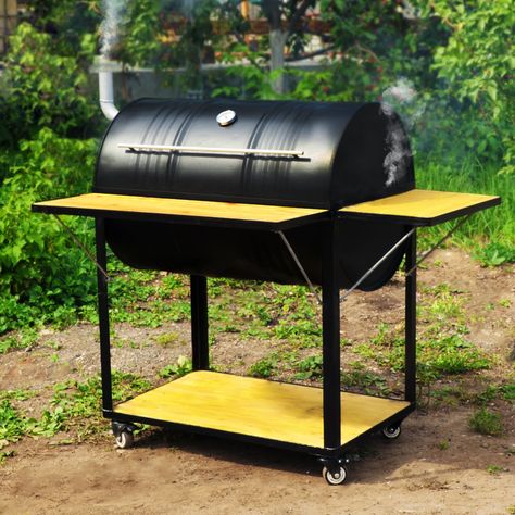 5-Minute Crafts - From old stuff to awesome outdoor grill and oven! 🤩 Oil Drum Bbq, Fabrikasi Logam, Diy Barbecue, Grill Diy, Barrel Bbq, Diy Grill, Barbecue Design, Fire Pit Bbq, Diy Bbq