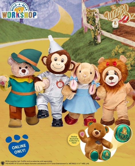 Oz Characters, Not In Kansas Anymore, Wizard Of Oz Characters, Build A Bear Workshop, Toys Land, The Wonderful Wizard Of Oz, Yellow Brick Road, Birthday List, Build A Bear