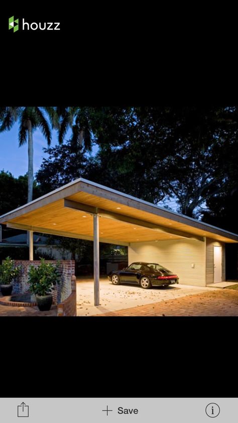 Carport In Front Of House Entrance, Car Garage Ideas Design, Carporch Design Modern, Shed Roof Carport, Wood Carport Kits, Garage Additions, Carport Addition, Functional Garage, Carport Design