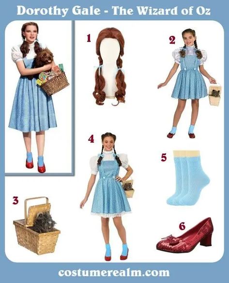 How To Dress Like Dorothy Gale Costume Guide For Cosplay & Halloween Dorothy Gale Costume, The Wizard Of Oz Costumes, Wizard Of Oz Costume, Outfits Guide, Oz Costume, Red Mary Jane Shoes, Wizard Of Oz Dorothy, Dorothy Costume, Trick Or Treat Costume