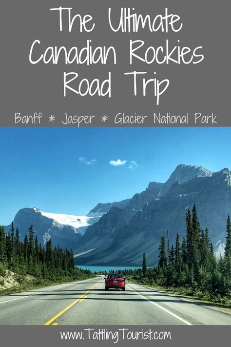 This Canadian Rockies road trip takes you from Calgary to Banff National Park to Glacier National Park, including nearby Yoho and Jasper National Parks and their neighboring towns of #Calgary & #Whitefish. #Banffroadtrip #GlacierNationalPark #Roadtripideas #vacationideas #bucketlist Glacier National Park Canada, Roadtrip Tips, Glacier National Park Vacation, Travel Alberta, Glacier National Park Trip, Newfoundland Travel, Canadian Road Trip, Rv Trip, Canada National Parks