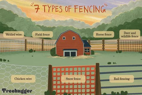 Farm Fences, Types Of Fencing, Farm Fencing, Livestock Fence, Homestead Layout, Field Fence, Fencing Options, Wire Fencing, Deer Fence