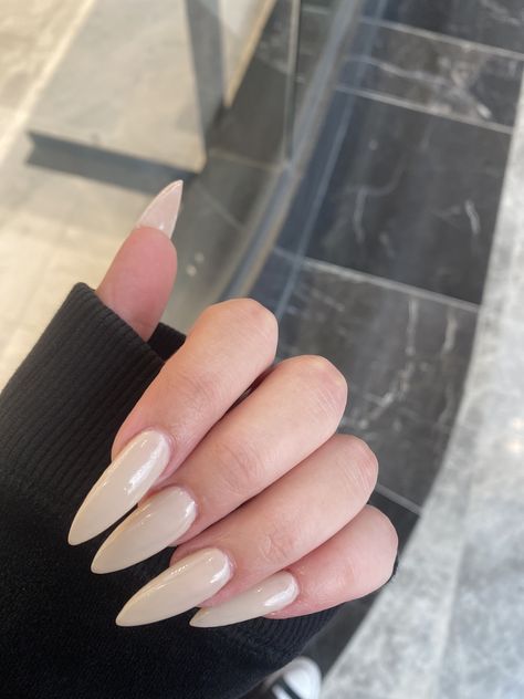 Stiletto pointed sharp acrylics nude white nails Pointed Acrylics, Sharp Acrylics, White Nails, Nail Art, Nails, Pins, White, Beauty, Art