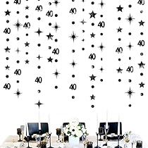 Number 40, 30th Birthday Decorations, 40 And Fabulous, 40th Birthday Decorations, Happy 40th Birthday, Star Garland, Fabulous Birthday, Twinkle Star, Happy Birthday Parties