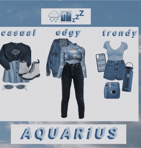 Aquarius Outfit | ShopLook Aquarius Inspired Outfits, Aquarius Clothes Aesthetic, Aquarius Outfit Ideas, Aquarius Fashion Aesthetic, Aquarius Outfits Style, Aquarius Clothes, Aquarius Aesthetic Outfit, Aquarius Outfits Aesthetic, Aquarius Lookbook